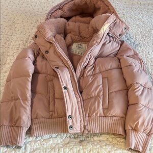 Abercrombie Kids Pink Puffer Jacket